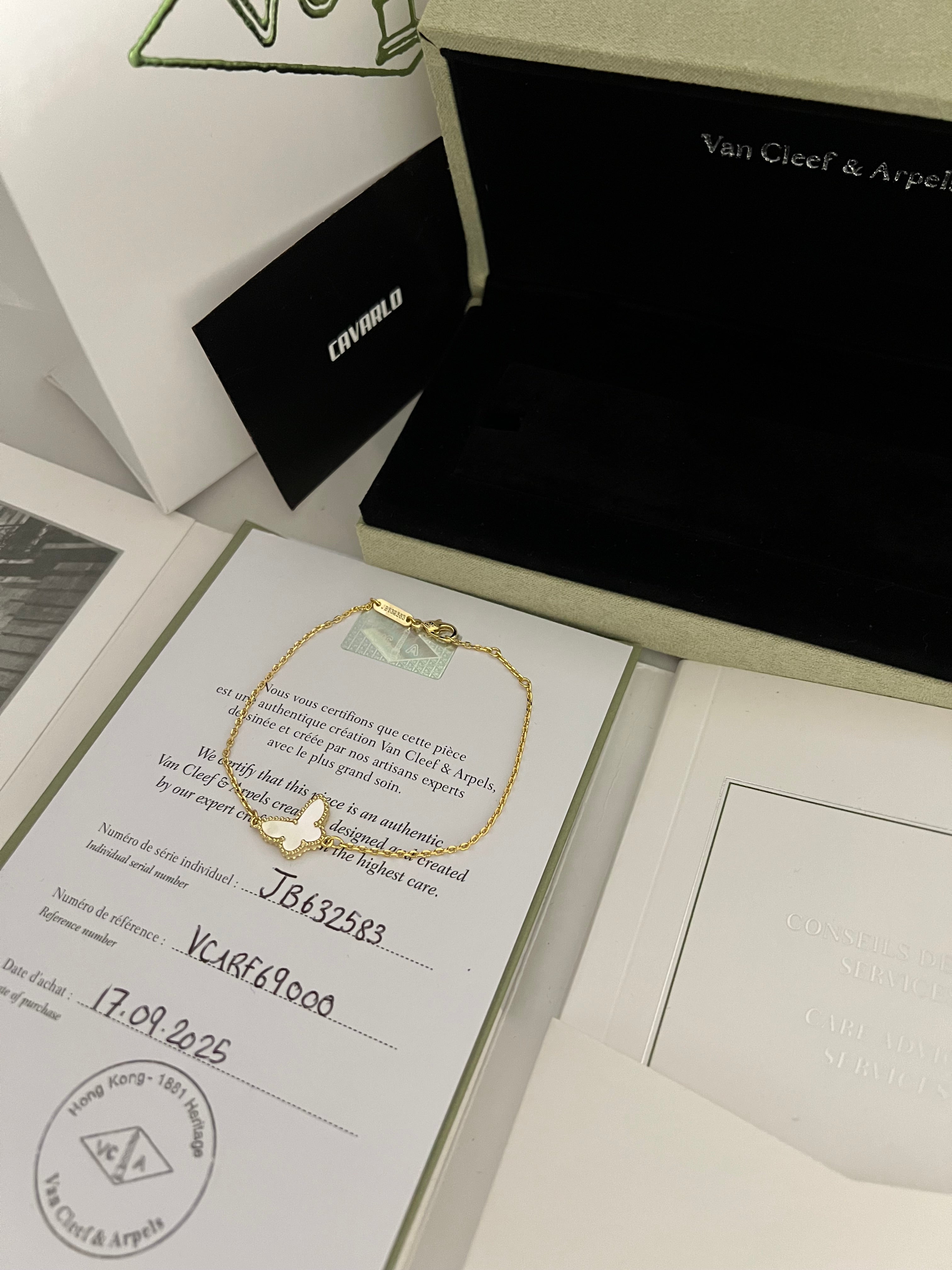 Mother of Pearl Butterfly | Yellow Gold