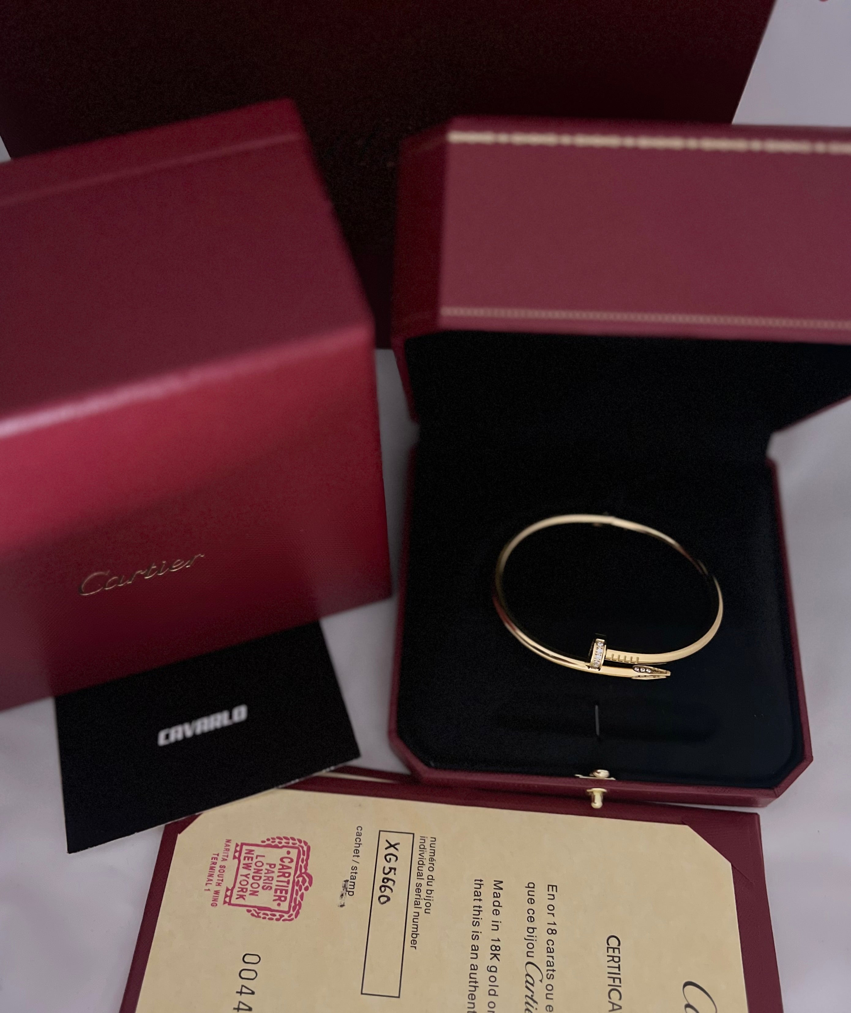 Dimond Nail Bracelet | Yellow Gold