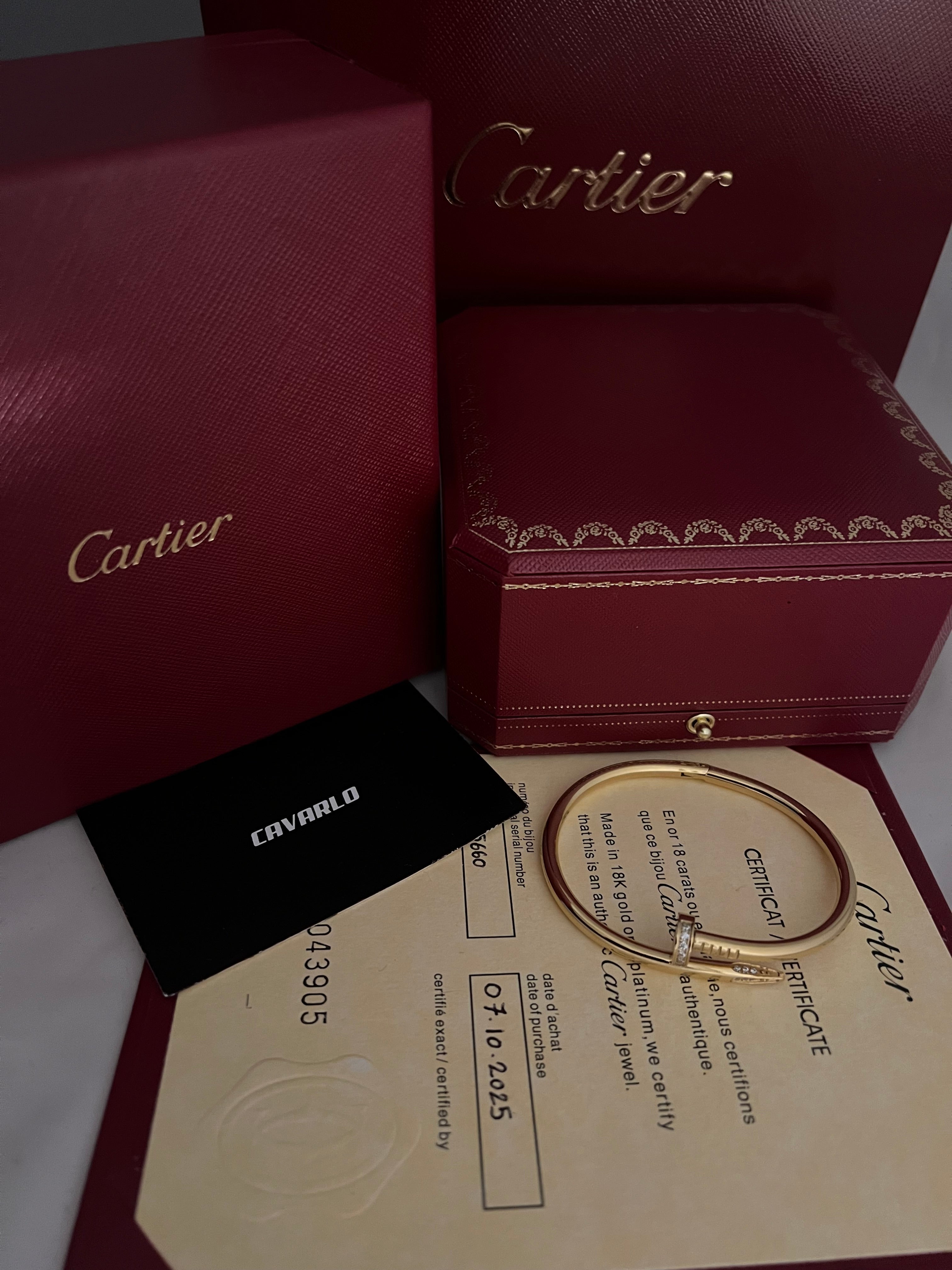 Dimond Nail Bracelet | Yellow Gold