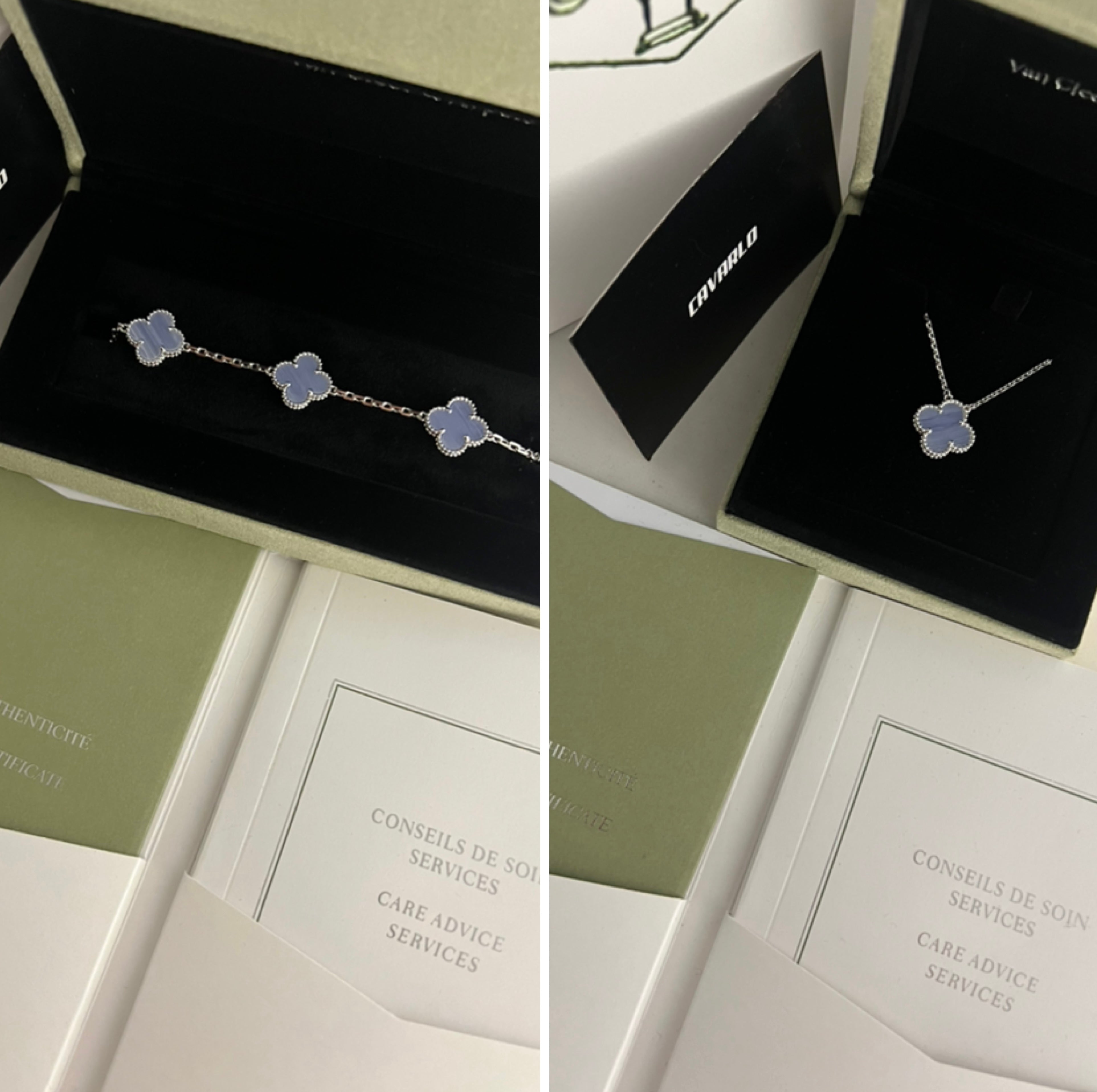 Chalcedony | Bracelet + Necklace