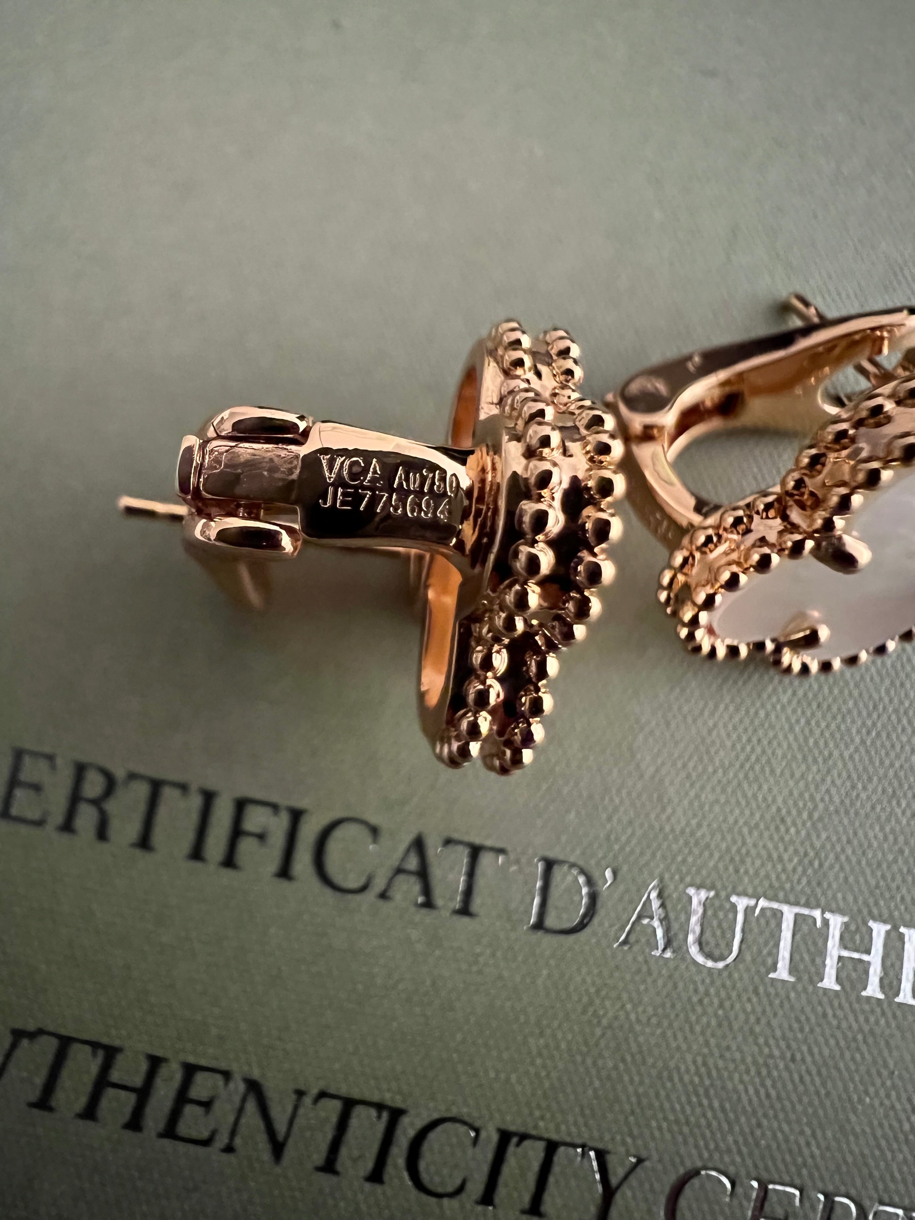 Mother of Pearl Rose Gold | Earrings