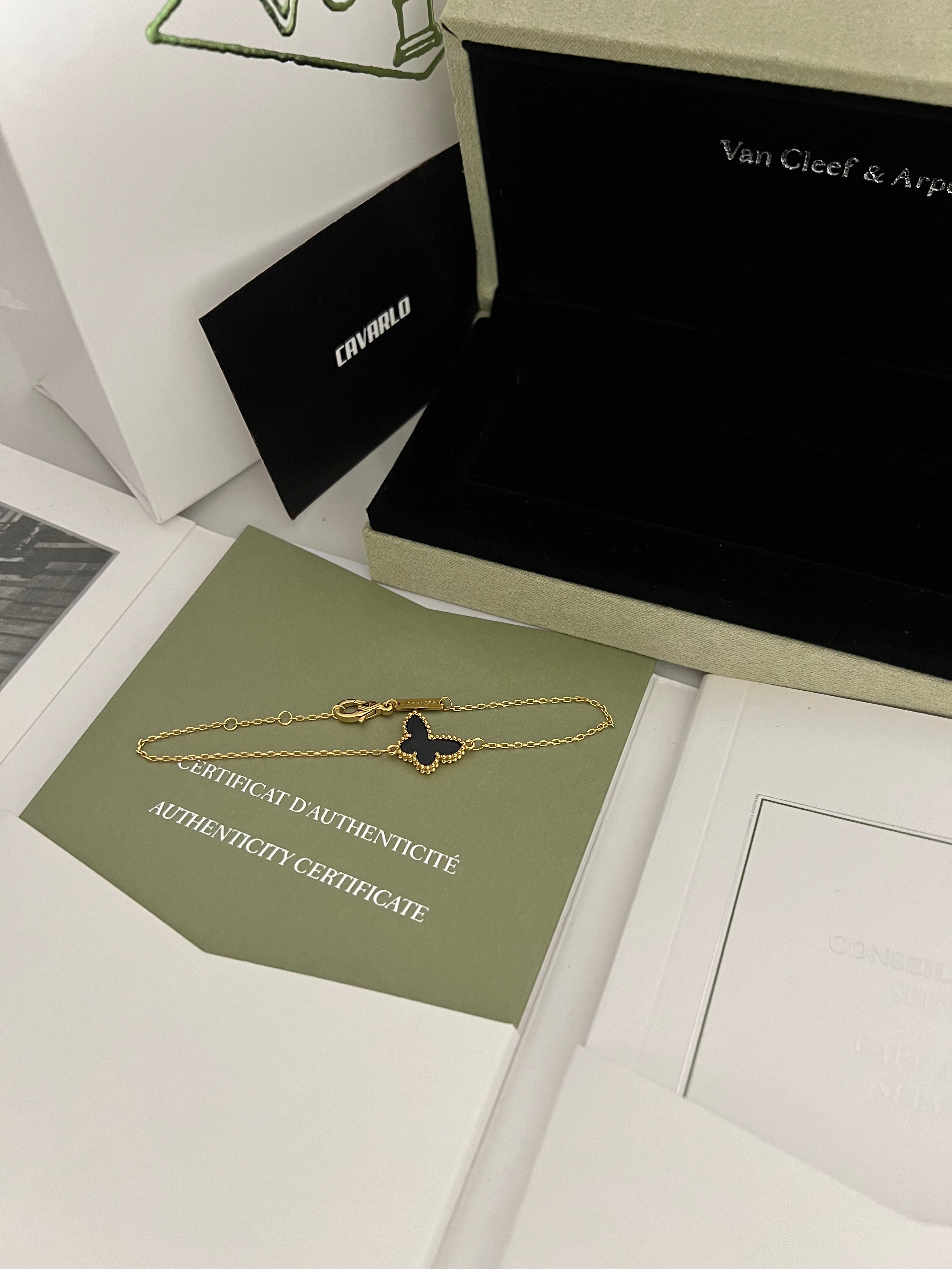 Onyx Butterfly Bracelet