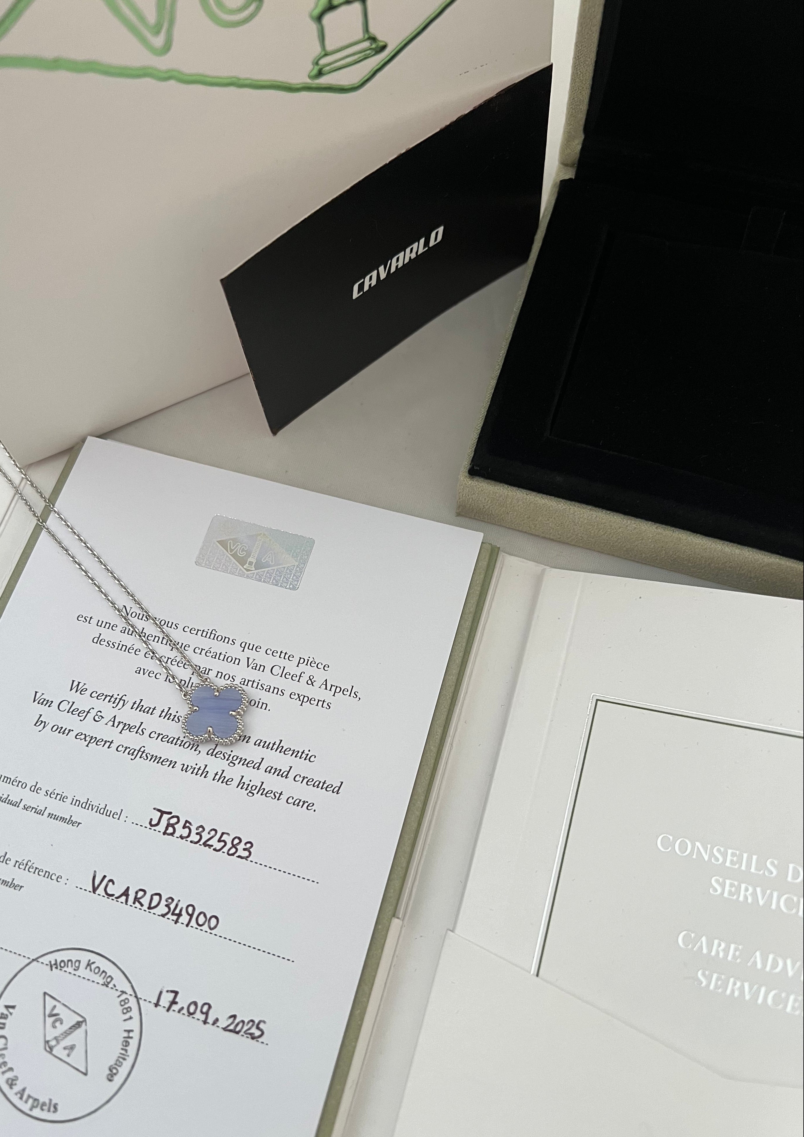 Chalcedony Necklace | White Gold