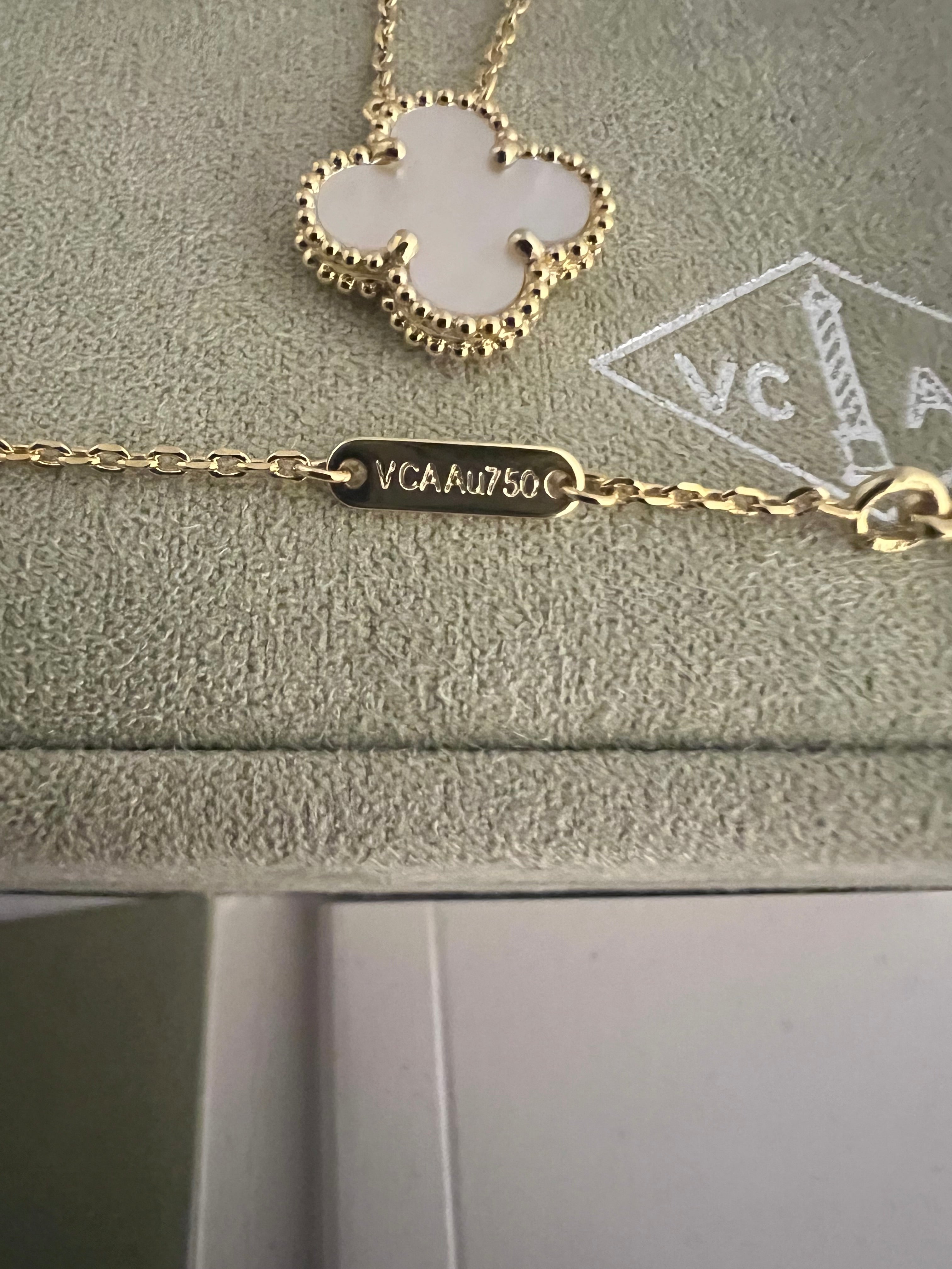 Mother Of Pearl Necklace | Rose Gold