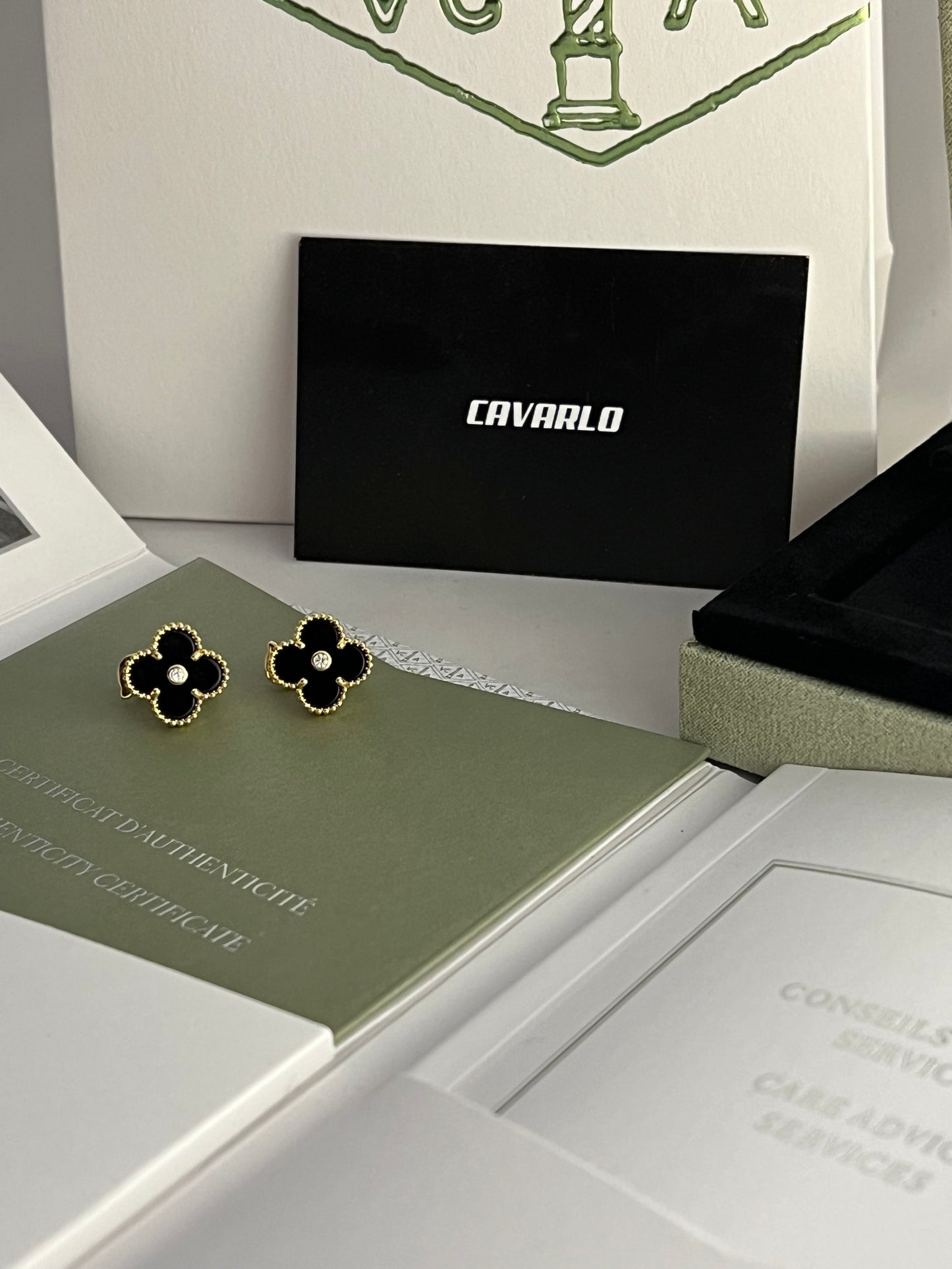 Onyx Earrings - Fullset with all box & paperwork