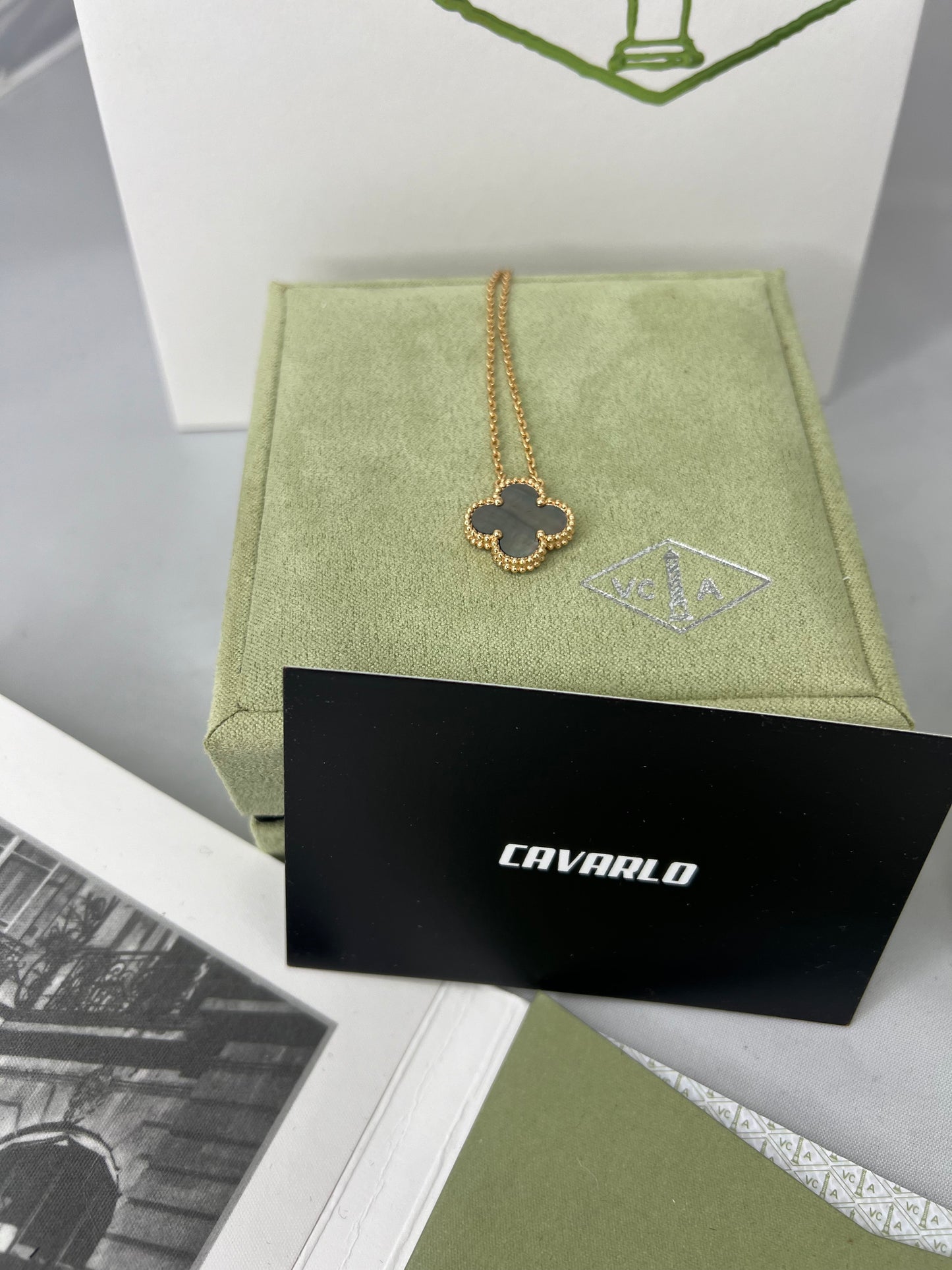 Dark mother of pearl necklace - Fullset with all box & paperwork