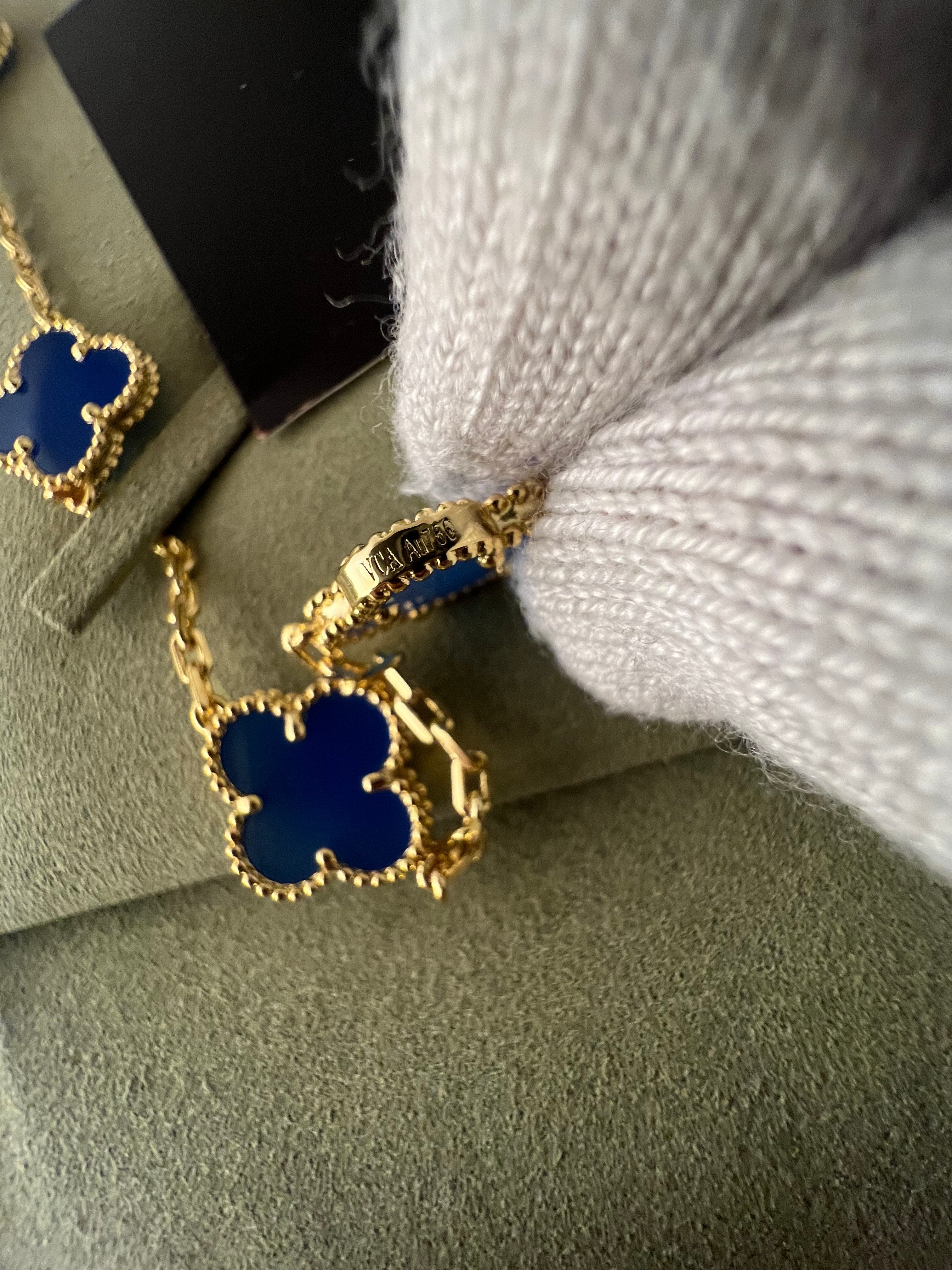 Agate Blue 10 Motif | Yellow Gold