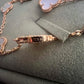 Mother of Pearl 10 motif necklace (rose gold) - Fullset with all box & paperwork
