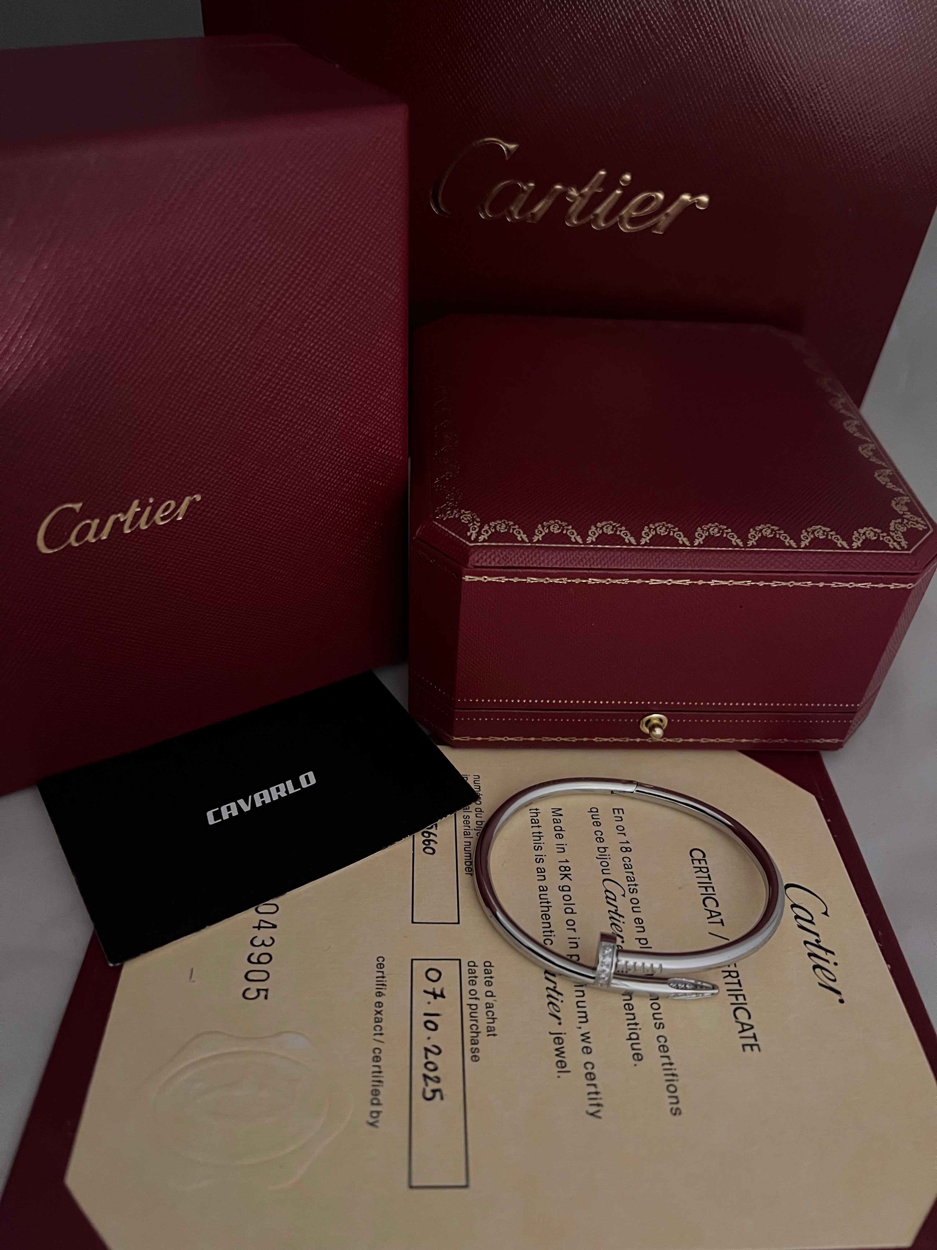 Dimond Nail Bracelet | White Gold