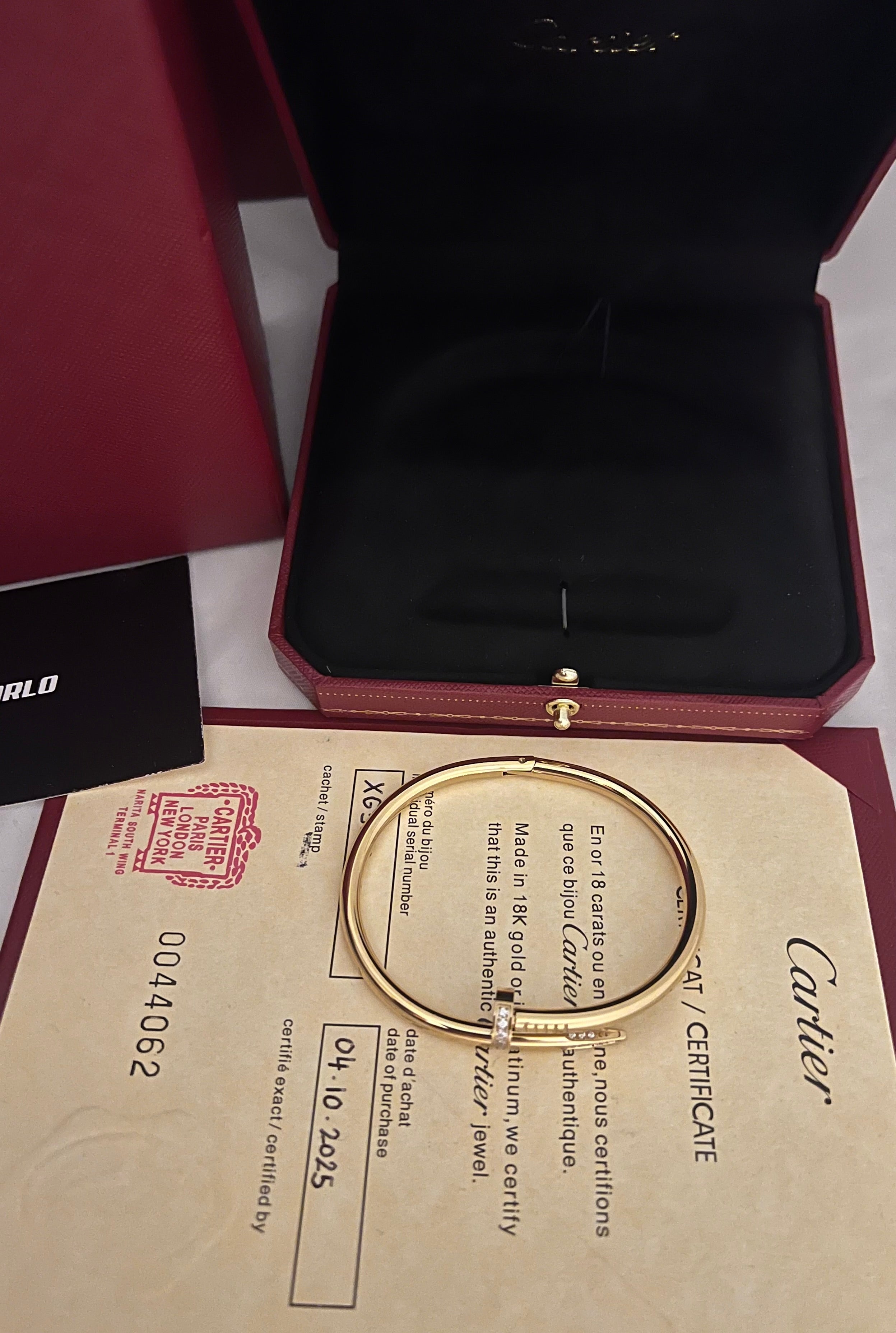 Dimond Nail Bracelet | Yellow Gold