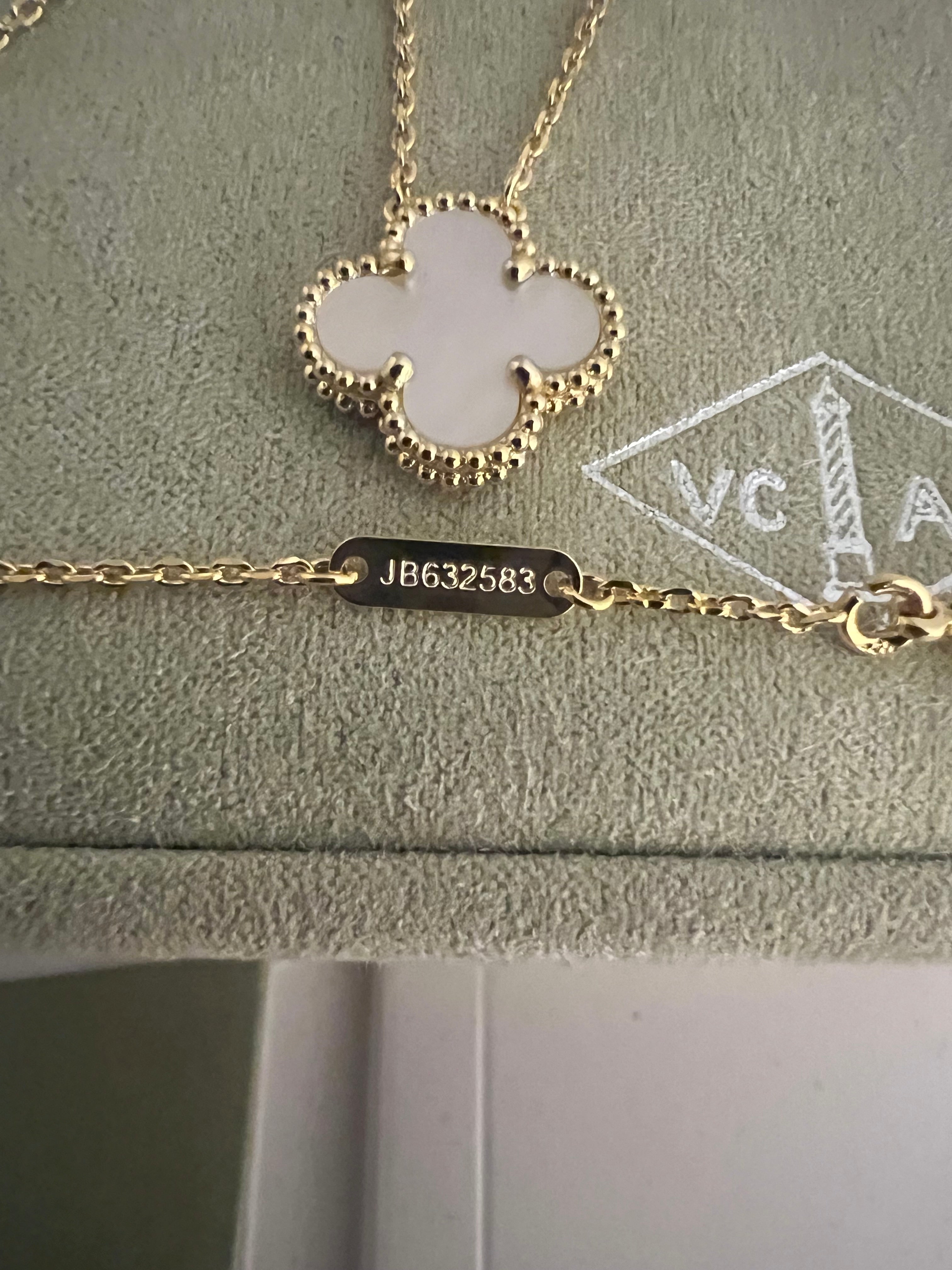 Mother Of Pearl Necklace | Rose Gold