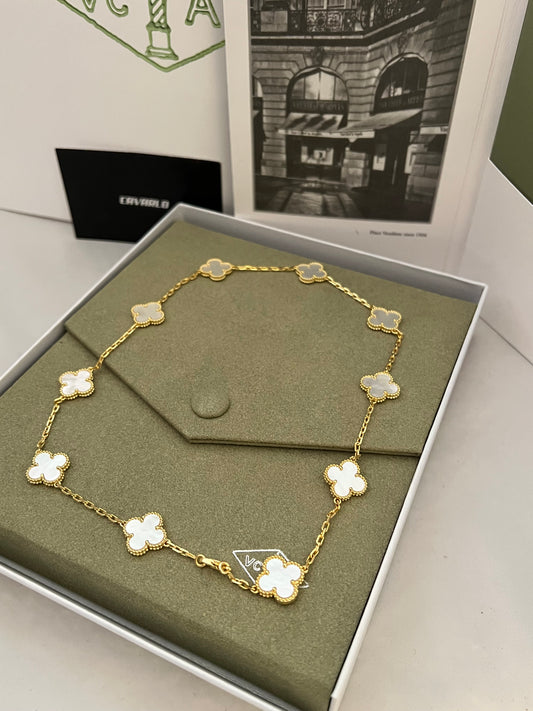 Mother of Pearl 10 motif necklace - Fullset with all box & paperwork
