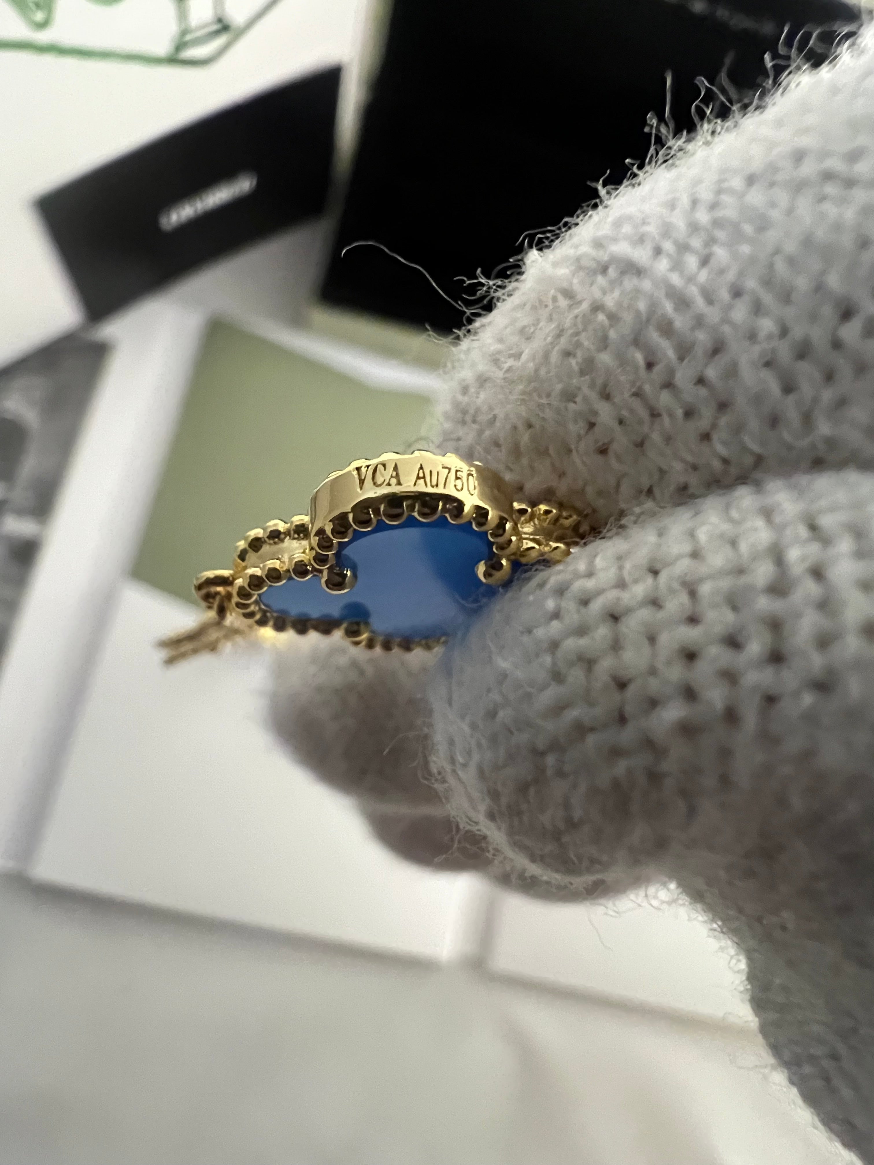 Agate Blue | Yellow Gold