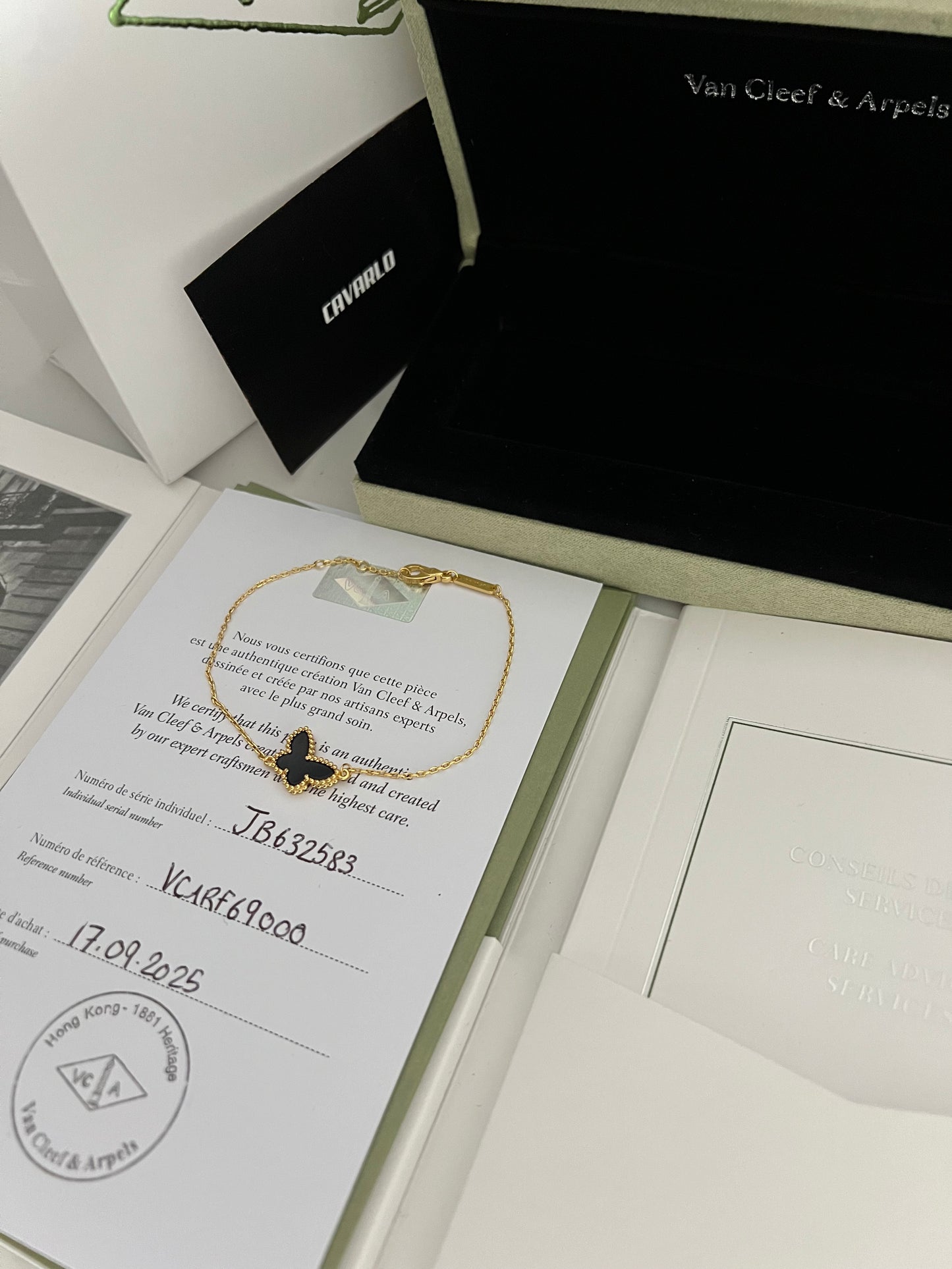 Onyx butterfly | Fullset with box & paperwork