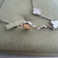 Mother of Pearl 10 motif necklace (white gold) - Fullset with all box & paperwork
