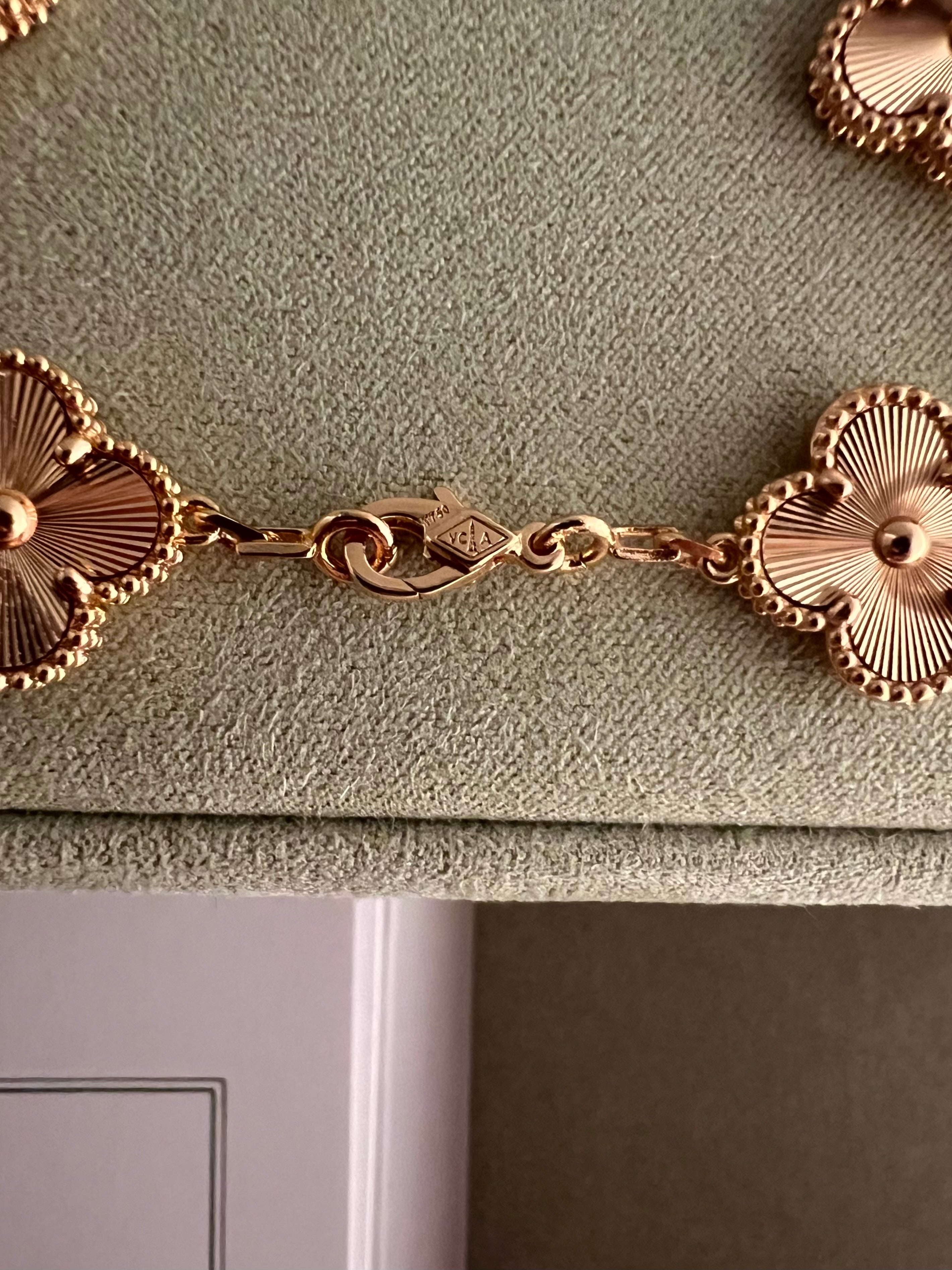 Rose Gold Guillochè | Bracelet + Necklace