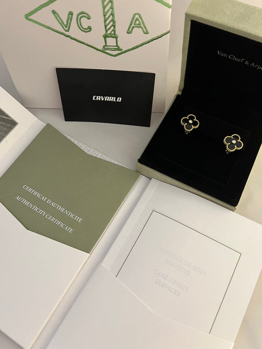 Onyx Earrings - Fullset with all box & paperwork