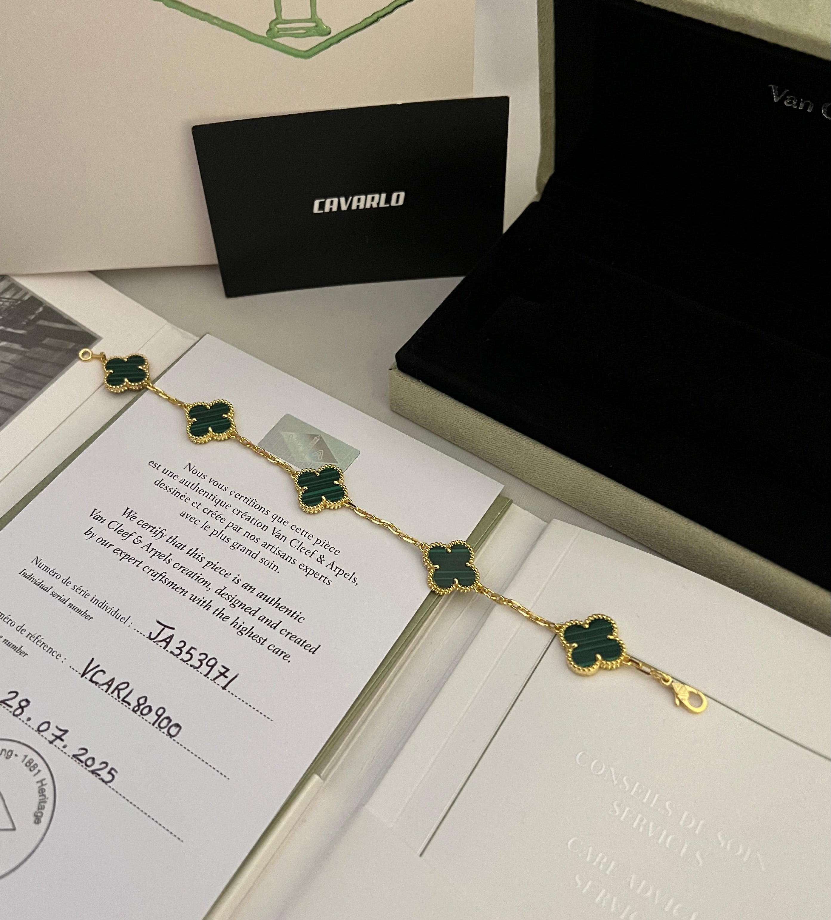 Malachite | Yellow Gold