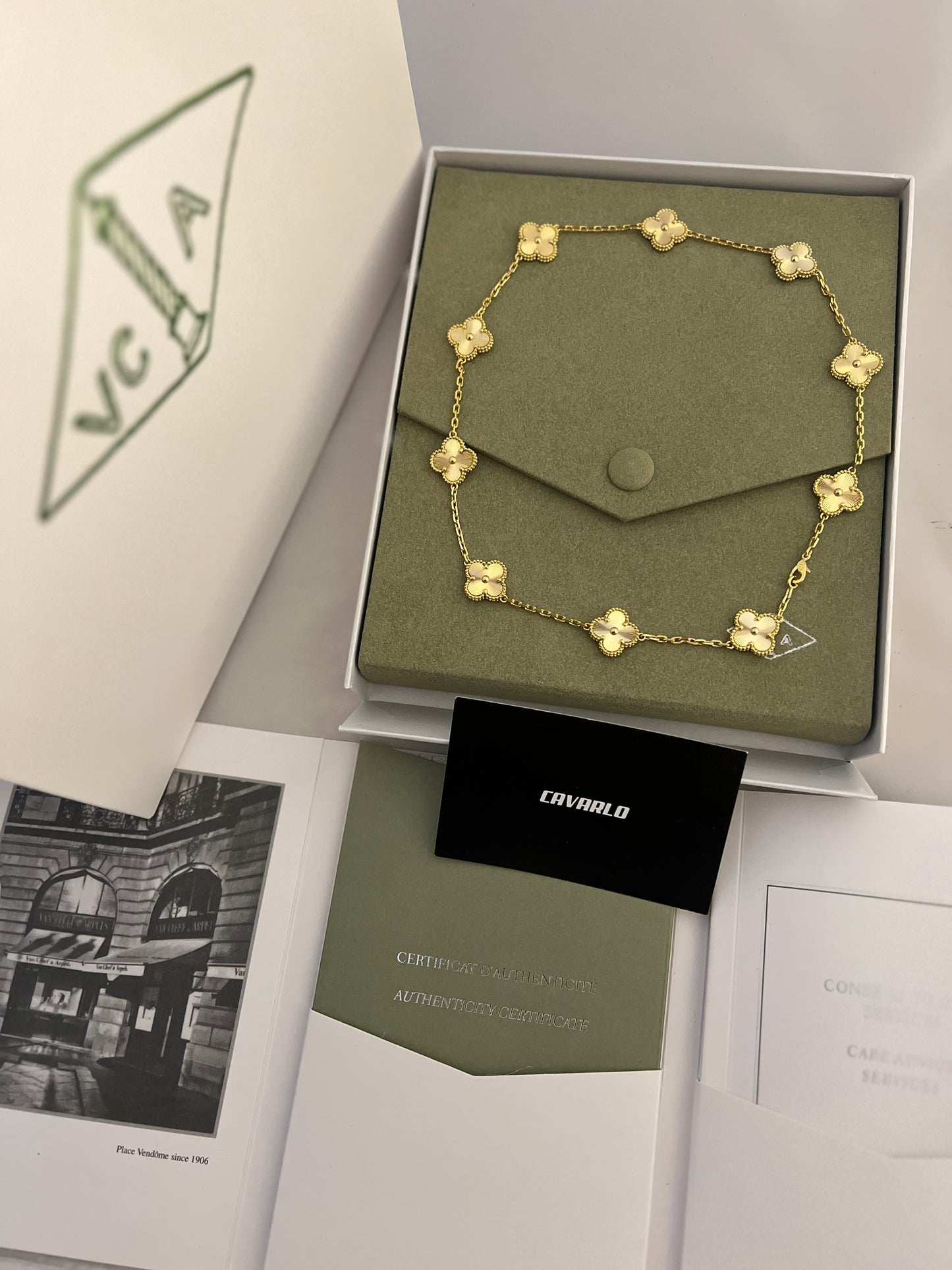 Guilloche 10 motif necklace - Fullset with all box & paperwork
