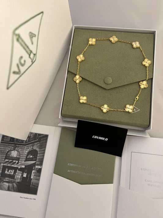 Guilloche 10 motif necklace - Fullset with all box & paperwork
