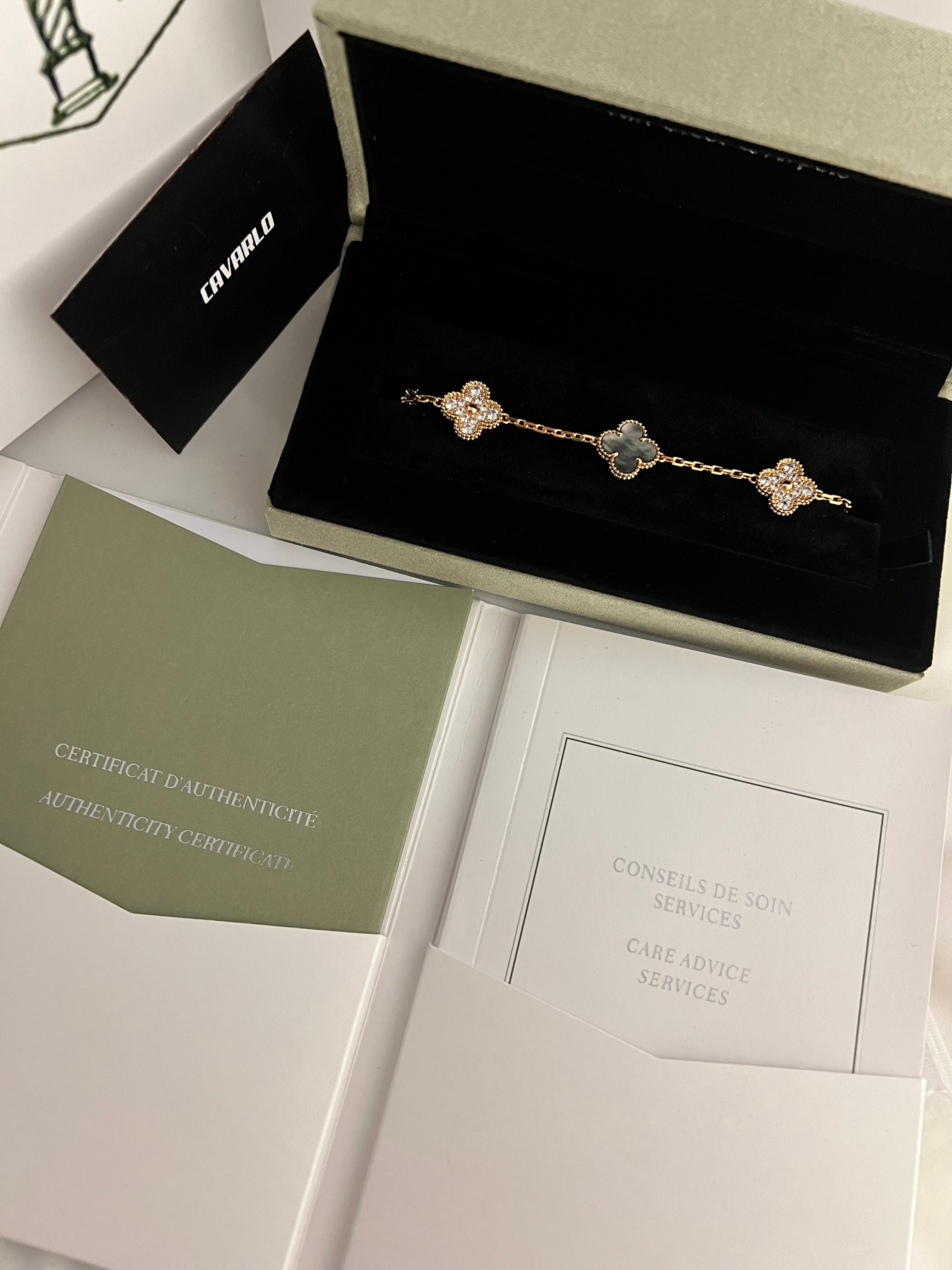 Diamond Dark Mother of Pearl | Rose Gold