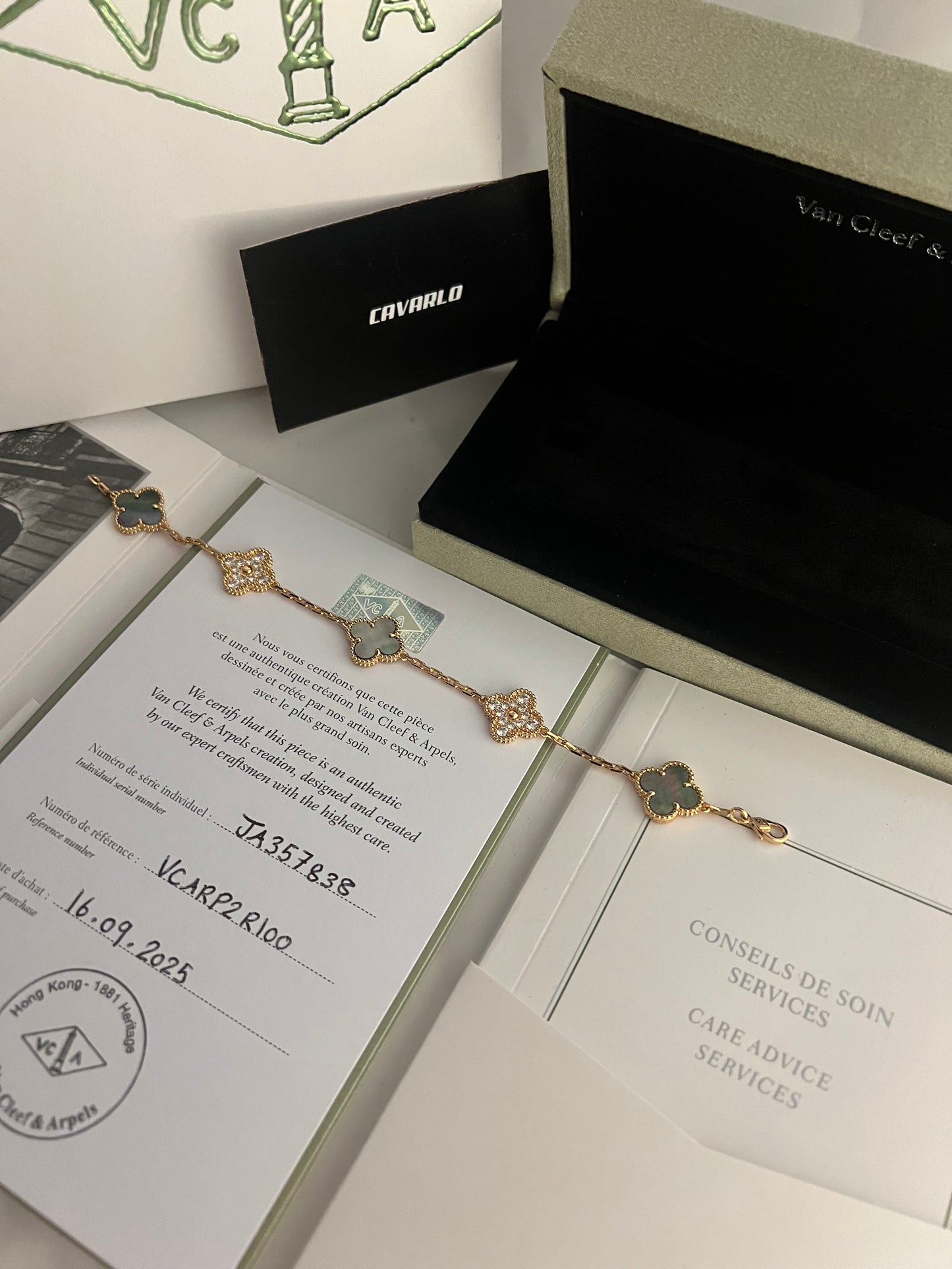 Dark Mother of Pearl Diamond | Fullset with box & paperwork