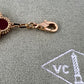 Carnelian Guilloche 5 motif bracelet - Fullset with all box & paperwork