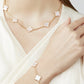 Mother of Pearl 10 motif necklace - Fullset with all box & paperwork