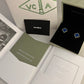 Agate Blue Earrings - Fullset with all box & paperwork