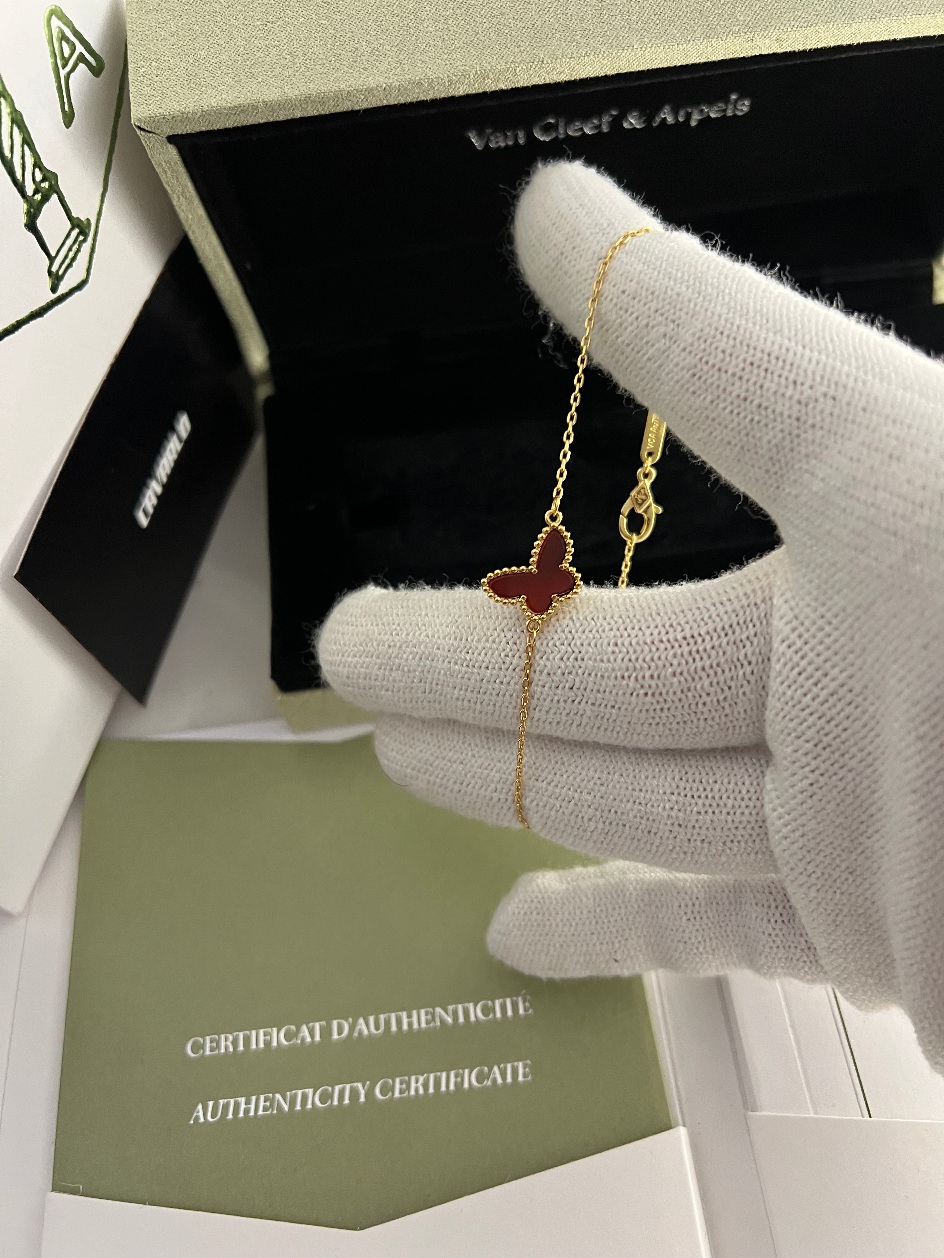 Carnelian Butterfly Bracelet