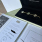 VCA 18k Gold-Plated Bracelet Set Box + All Paperwork Included