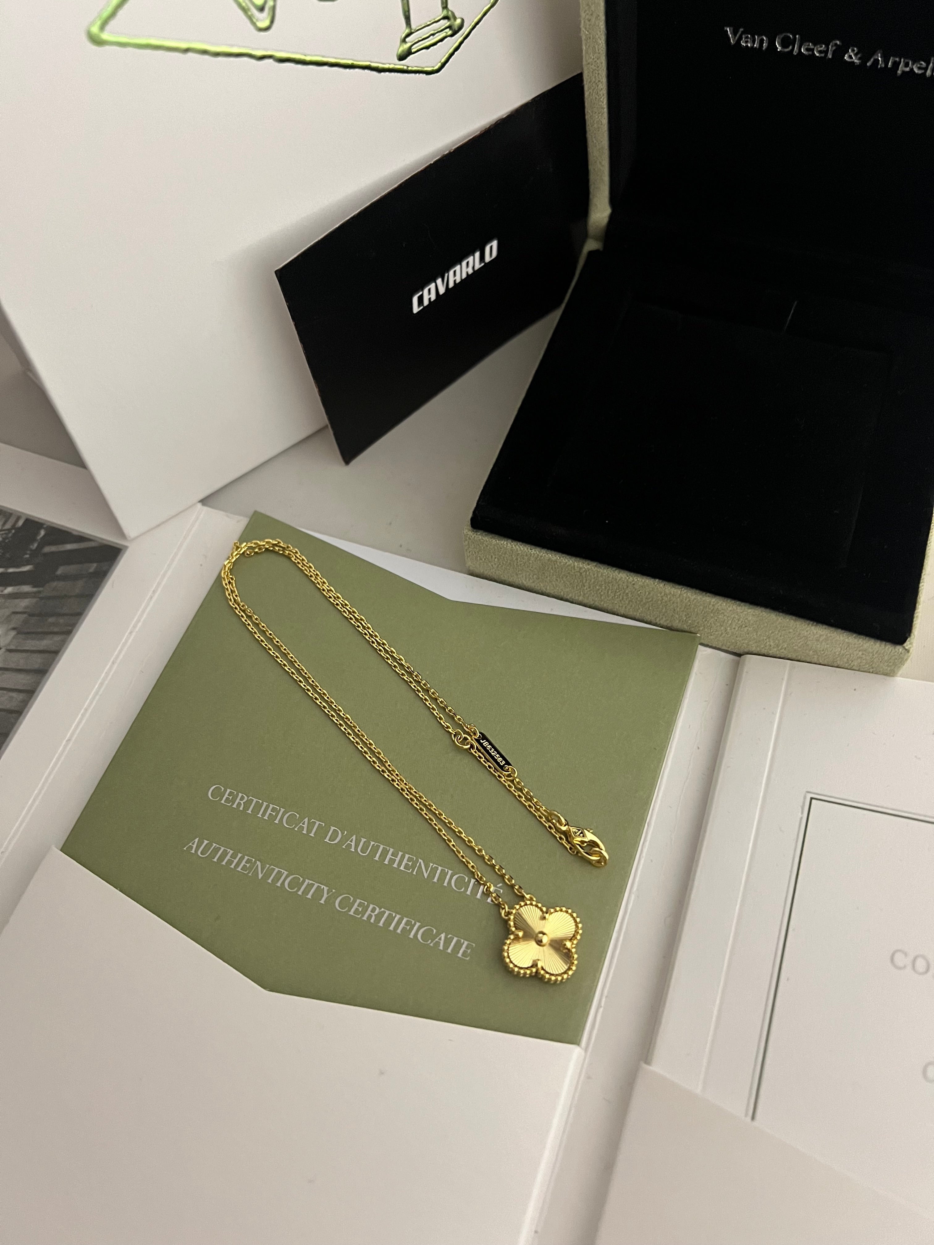 Guilloche Necklace | Yellow Gold