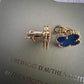 Agate Blue Earrings - Fullset with all box & paperwork