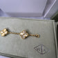 Guilloche Yellow Gold 5 motif bracelet - fullset with all box and paperwork