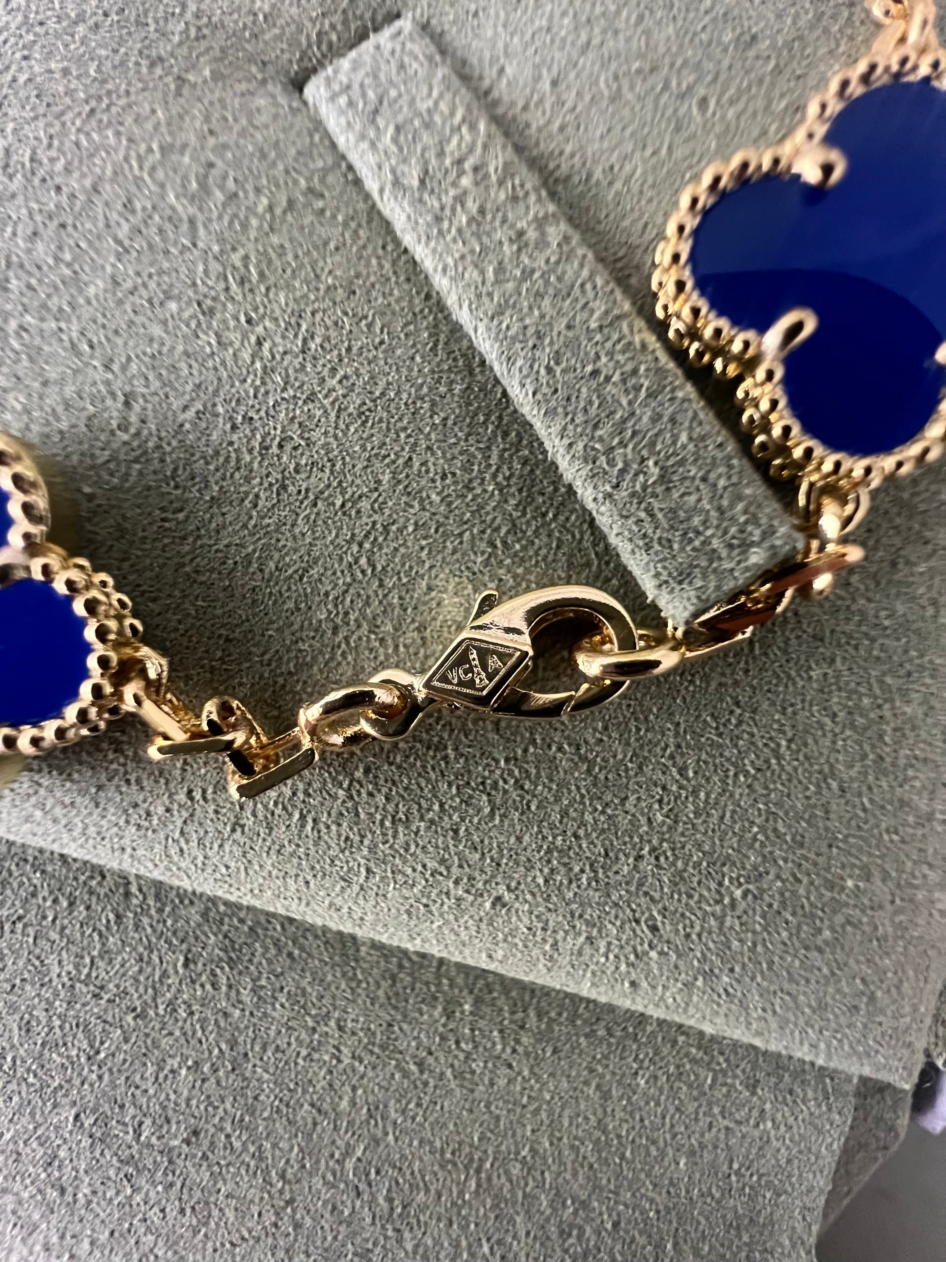 Agate Blue 10 Motif | Yellow Gold