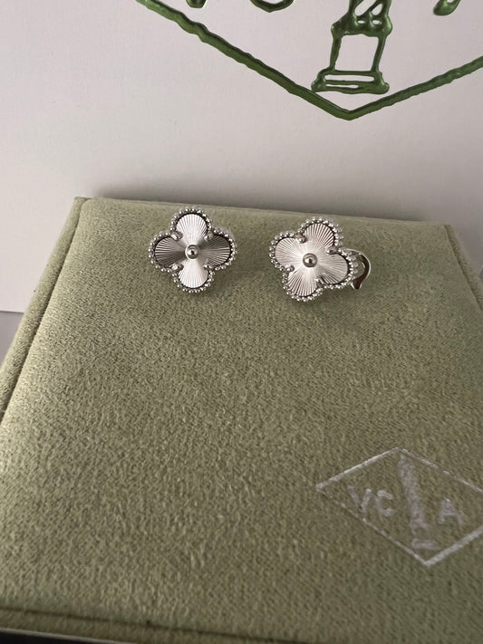 Guilloche Earrings - Fullset with all box & paperwork