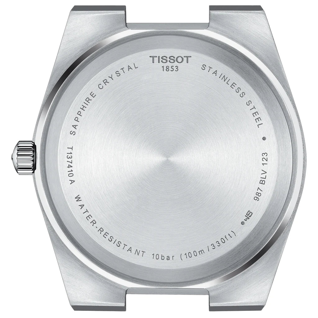 Ανδρικό μαύρο ρολόι Tissot Prx T137.410.11.051.00 