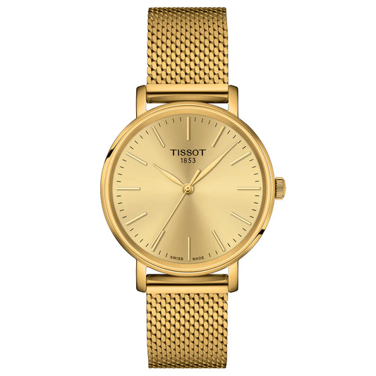 Tissot Everytime Lady Gold Ρολόι T143.210.33.021.00 