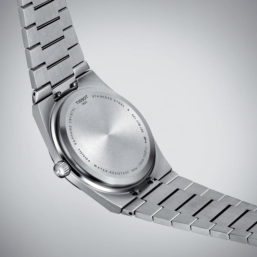 Ανδρικό μπλε ρολόι Tissot Prx T137.410.11.041.00 