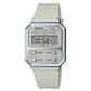 Casio Vintage Unisex Γκρι Ρολόι A100WEF-8AEF 