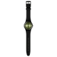Ανδρικό μαύρο ρολόι Swatch Leafy Line Bioceramics New Season SO32B117 