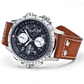 Ανδρικό καφέ ρολόι Hamilton Khaki Aviation XWind Auto Chrono H77616533 