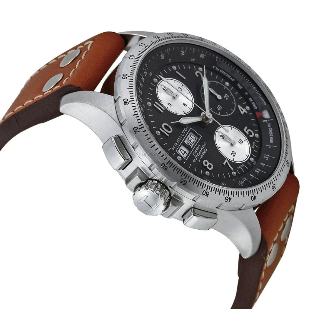 Hamilton Khaki Aviation XWind Auto Chrono Men's Brown Watch H77616533