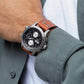 Ανδρικό καφέ ρολόι Hamilton Khaki Aviation XWind Auto Chrono H77616533 