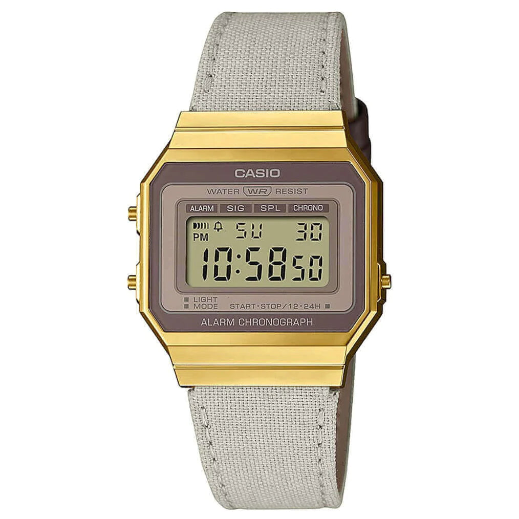 Casio Retro Vintage A700 Unisex Γκρι Ρολόι A700WEGL-7AEF 