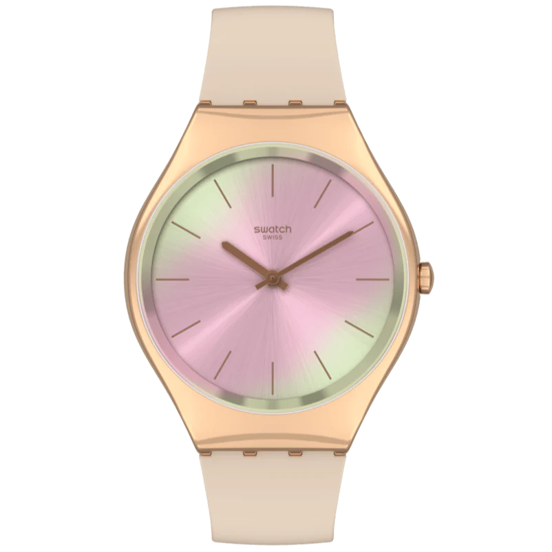 Swatch Desert Mirage Skin and Irony New Season Women's Beige Watch SYXG122