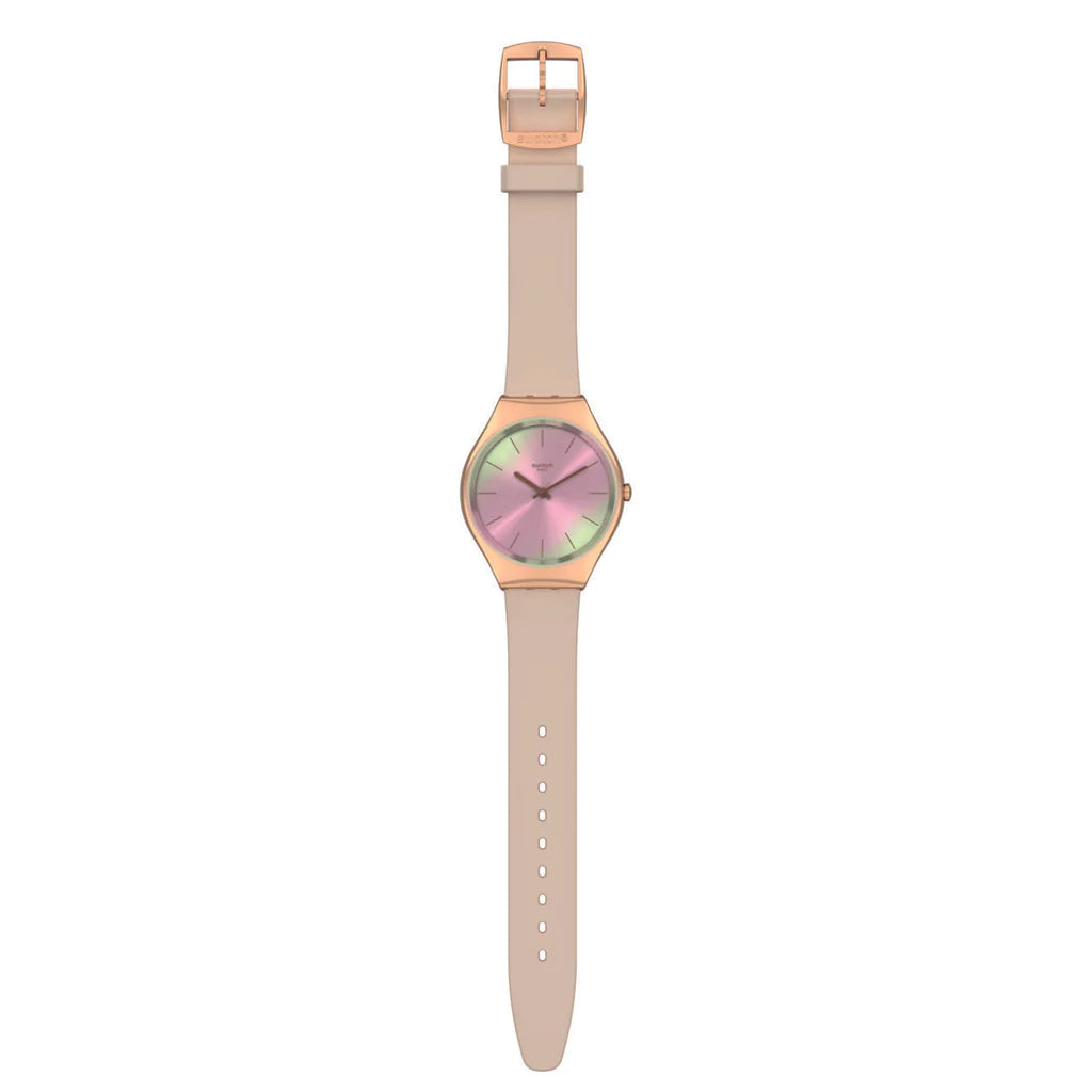 Swatch Desert Mirage Skin and Irony New Season Women's Beige Watch SYXG122