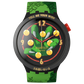 Ανδρικό πράσινο ρολόι Swatch Shenron X Dragon Ball Z Big Bold SB01Z102 