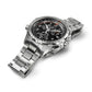 Ανδρικό μαύρο ρολόι Hamilton Khaki Aviation XWind GMT Quartz H77912135 