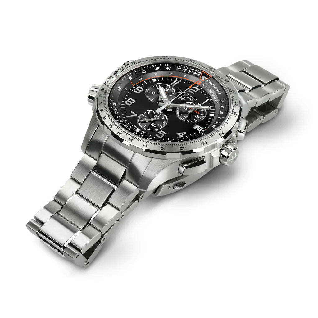 Hamilton Khaki Aviation XWind GMT Quartz Men's Black Watch H77912135